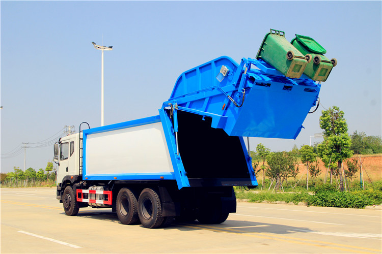 國(guó)六后雙橋18方壓縮垃圾車(chē)圖片4